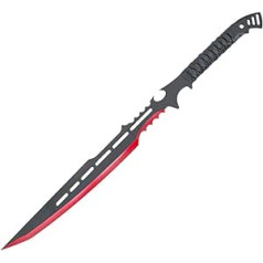 Bushcraft Knife Machete Red Black Belt Knife Survival Knife Sharp Hunting Knife Survival Knife Outdoor Knife with Sheath for Hiking Camping Garden