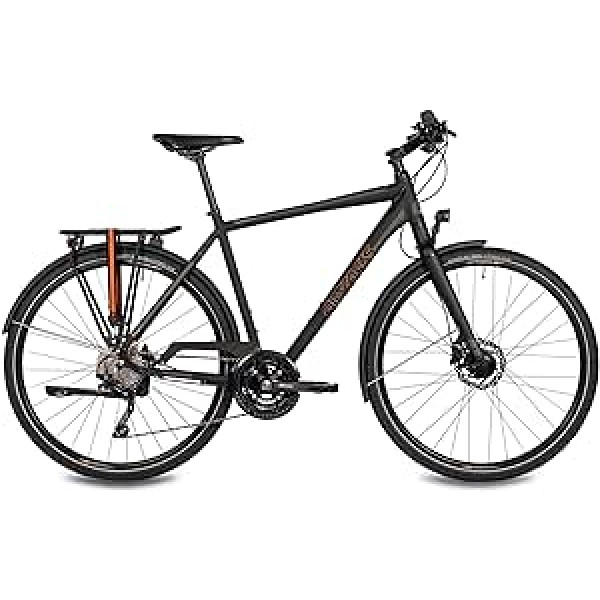 Airtracks vīriešu 28 collu pārgājiena velosipēds TR.2870 pārgājiena velosipēds Shimano Deore 30 x Speed RD-T6000 SGS melns matēts — rāmja augstums 50 cm un 55 cm — 2023. gada modelis