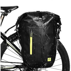 Waterfly 25 l velosipēda bagāžas soma, ūdensnecaurlaidīga velosipēdu bagāžnieka soma, aizmugurējā riteņa soma