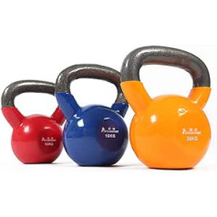 ZXQZ Fitnesa hanteles Kettlebells Trenažieru zāles hanteles mājas trenažieru zālei Vinila pārklājuma fitnesa tējkanna Svara celšana Kultūrisms Svara Zaudēšana Maza hantele