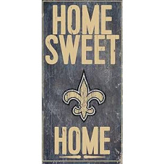 Fanu radījumi New Orleans Saints Offizielles NFL Holzschild, 36,8 x 24,1 cm, Home Sweet Home by 048487