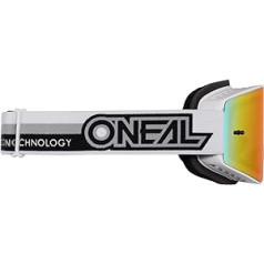 O'NEAL Velosipēdu un motokrosa aizsargbrilles MX MTB DH FR Downhill Freeride Regulējama siksna Optimāls Komforts Perfekta Ventilācija B-20 Aizsargbrilles Unisex White Black Mirrored One Size