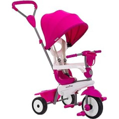 smarTrike Breeze Plus trīsritenis maziem bērniem vecumā no 1 līdz 3 gadiem — mainīgi (vairāku līmeņu) četri vienā trīsritenis (Princess Pink)