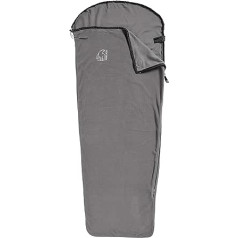 Nordisk Fleece Liner Kids mumienförimges Schlafsackinlett Fleeceinlett, Dark Grey Mummy