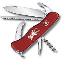 Victorinox Schweizer Taschenmesser, Hunter, Jagdtaschen Messer, Swiss Army Knife, 12 Funktionen, Korkenzieher, Kapselheber, Feststellklinge