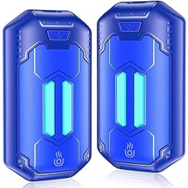 Handwärmer Elektrisch Split 2er-Pack 6000mAh, OUTJUT Tragbare Taschenwärmer 3 Heizmodi Wiederaufladbar Handwärmer Ideal Warmes Geschenk für Outdoor Sport, Golf, Camping im Winter