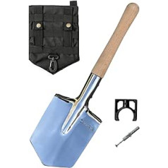 ZAHARIIA Universal Small Shovel - Stainless Steel Shovel - Camping Shovel - Essential for Camping, Hiking, Fishing and Gardening