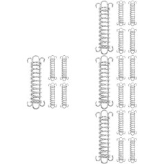 Sosoport 20 PCS Pavasara vēja virves sprādzes telts klāja kāta kempinga rīki Profesionāls virves spriegotājs atsperes sprādzes āķis telts virve sprādze Virve sprādzes nerūsējošā tērauda virve nerūsējošā tērauda galvenā