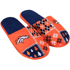 FOCO Unisex Adult Denver Broncos Ugly Slide Slippers, XL izmērs