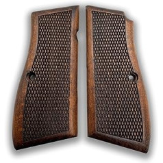 ZibGrips Classical Series Browning Hi-Power koka rokturi, Browning Hi-Power koka rokturi, HP 14 rokturi, Browning Hi Power kešatmiņas — Empuñadura, pistoles rokturis, veterānu dāvana (klasiskais kastanis)