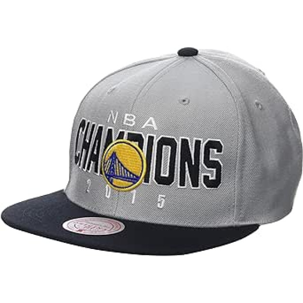 Mitchell & Ness Snapback cepure Golden State Warriors 2015, pelēka