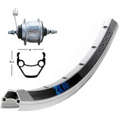 Bike-Parts 26´´ aizmugurējais ritenis Exal ZX 19 + rumbas pārnesums Shimano 8 ātrumu (RB)