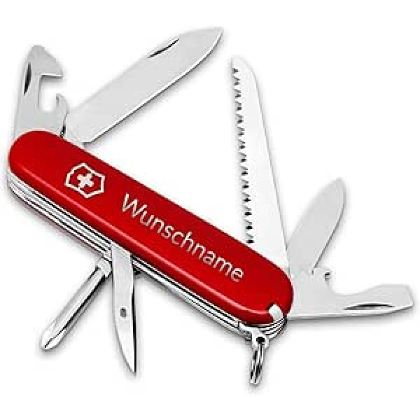 Victorinox Hiker kabatas nazis ar gravējumu testa uzvarētājs — dāvana vīriešiem dzimšanas dienā I Tēva dienas dāvana, personalizēts Šveices armijas nazis — 13 funkcijas