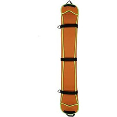 Sniega slēpošanas somas slēpošanas snovborda soma 135 - 155 cm pret skrāpējumiem izturīga monobarda plāksne Half Cover Protective Cover Dump Ski Board Bag, oranža, l