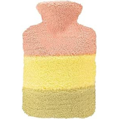 1000/1500 ml Didelis karšto vandens maišelis su pliušiniu dangteliu Žieminis rankų pėdų šildytuvas Daugkartinis karšto vandens ąsočio maišelis žiemos dovanos (spalva: A 1500 ml)