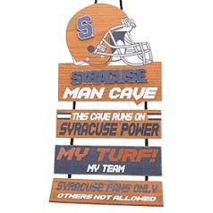 FOCO NCAA Syracuse Orange Unisex 2018 Mancave SIGN2018 Mancave zīme, komandas krāsa, OS