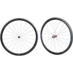 CyclingDeal Boreas pilna oglekļa šosejas velosipēds 700C Clincher riepa 38mm/55mm riteņu komplekts bremžu suports 24mm platums savietojams ar Shimano Sram HG līdz 11 ātrumiem QR un bremžu kluči ir iekļauti