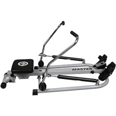 MASTER Adult Rowing Machine V-100 Full Body Training Device, Grey/Black, One Size