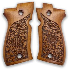 ZIB GRIPS Beretta F 81 rokturi pistoles rokturim ar rokām izgatavoti no valrieksta koka rokturi Ars.01