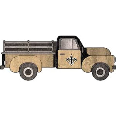 Fanu izveide NFL New Orleans Saints Unisex New Orleans Saints 15 collu kravas automašīnas izgriezums, komandas krāsa, 15 collu