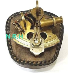 Antique Replica Vintage Jūras cietā misiņa Sextant Maritime Astrolabine Marine ar putu naudu