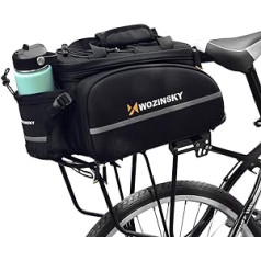 WOZINSKY Pannier Rack Bag Velosipēdu soma Pannier Rack Ūdensizturīga ceļojumu soma velosipēdam, kalnu velosipēdam, ebike, MTB, šosejas velosipēda soma, velosipēdu soma, 35 L