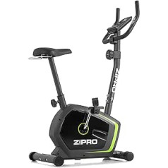 Zipro Adult Magnetic Fitness Bike, Velotrenažieris, Drifts līdz 120 kg, Melns, Viens izmērs