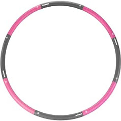 PEARL sporta fitnesa stīpa: Hula Hoop ar putu pārklājumu, 1,35-1,8 kg, diametrs 73-98 cm (Hula Hoop, Masāžas Hula Hoops, vēdera trenažieris)