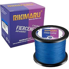 RIKIMARU Braided Fishing Line Abrasion Resistant Superline Zero Stretch & Low Memory Extra Thin (Diameter 327-1094 Yds, 4-180lbs)