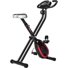 Ultrasport F-Bike/F-Rider Basics, Fahrradtrainer, klappbarer Heimtrainer, LCD Display, opt. Handpulssensoren, verstellbare Widertandstufen, einfache Montage, ideal für Sportler und Senioren