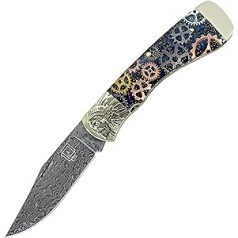 Perkin Pocket Knife Saliekamais nazis Damaska