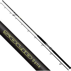 Black Cat Premium sams makšķere Solid Bank Full Carbon makšķere ar 30 tonnām Blank Catfish Fishing metiena svars 100-500 g, melns, 2,90 m