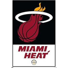 Trends International NBA Miami Heat — Logo 21 Wandposter, 37,4 x 56,8 cm, ungerahmt