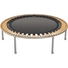 bellicon Premium Mini Trampoline 112/125 cm Stainless Steel with Screw Legs and Rubber Rope Ring Suspension up to 120 kg (Strong) Patented Rope Ring Technology The Original Made in Germany