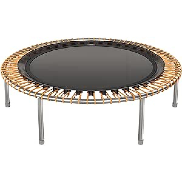 bellicon Premium Mini Trampoline 112/125 cm Stainless Steel with Screw Legs and Rubber Rope Ring Suspension up to 120 kg (Strong) Patented Rope Ring Technology The Original Made in Germany