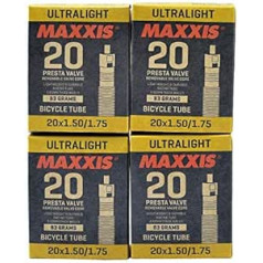 Maxxis Welter Weight 27.5 x 1.90-2.35 Bike Inner Tube Presta FV, 6 Pack, STB1761-6