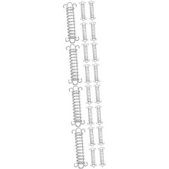 Toddmomy 20 STK Federwindseilschnalle Federschnallenhaken Zeltdeckpflock Verschleißfeste Seilschnalle Camping-hängesessel Frühling Zeltpflock Deckzelt Rostfreier Stahl Federbügel Draussen