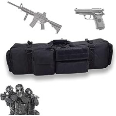 Yinghesheng M249 ieroču soma, garā ieroča šautenes soma, šaušanas glabāšanas konteiners, taktiskā ieroča soma, armijas airsoft, āra plecu mugursoma, pārgājienu mugursoma, melna