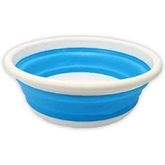 BYFRI Foldable Washing Up Bowl Foldable Portable Round Sink Multifunctional Outdoor Camping Hiking Unbreakable Sink Container Outdoor Activities 1pc