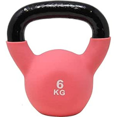 POWRX Neoprene Kettlebell, 2-26 kg, įskaitant treniruotę | Įvairių spalvų ir svorių virdulys | Prie grindų tinkamas sūpynės hantelis