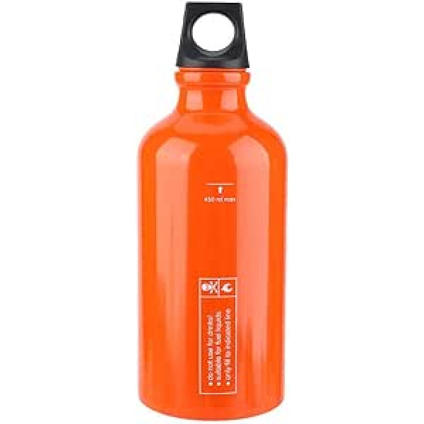 Vikye 530 ml Portable Tank Bottle, Aluminium Alloy Gas Stove, Oil Container, Fuel Storage for Outdoor Camping Hiking, Fuel Storage Bottle