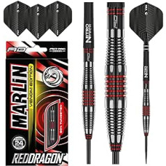 RED DRAGON Marlin Venom Premium volframa šautriņu komplekts ar lidojumiem un kātiem