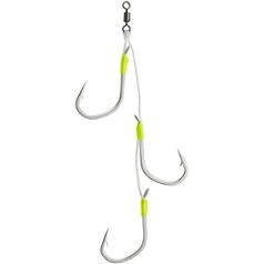 LUCBEI Fishing Quick Knot Tool Slow Jig Hooks Triple Assist Fishing Hook Set High Carbon Steel Fish Fishhook Saltwater Lure Accessories Various Fishing Hooks (Color : 1-0)