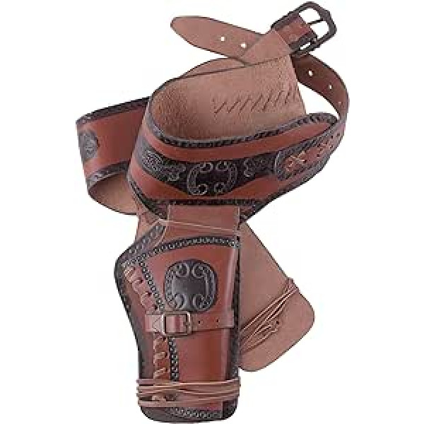 Western Holster ādas Revolver josta Revolveris ar divām Holster Cowboy Western Pistol jostas