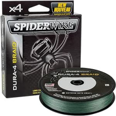 Spiderwire cietā makšķerēšanas aukla 4, zaļa, 0,35 mm, 300 m, pīta PE Dyneema jūras vērpšana, karpu makšķerēšana