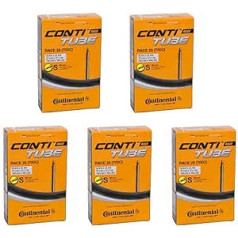 Continental Race 28 (700 c) x 20–25 c velosipēda iekšējās caurules (5 GAB. IEPAKOJUMS) — 80 mm garš Presta vārsts