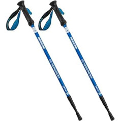 Highlander Herren Wanderstock Mull,Blau/Silber, 69-145 cm