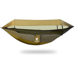 GEERTOP Update 3-in-1 Outdoor Hammock with Mosquito Net and Sun Shelter, Ultralight Camping Hammock 200 kg Load Capacity for Outdoor, Camping, Hiking