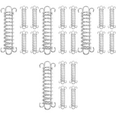 Toddmomy Pack of 20 Spring Wind Rope Buckles Camping Hanging Chair Spring Buckle Hooks Heavy Bag Spring Rope Buckles Wear-resistant Rope Buckle Camping Tools Outdoor Tent Steel Camping Supplies