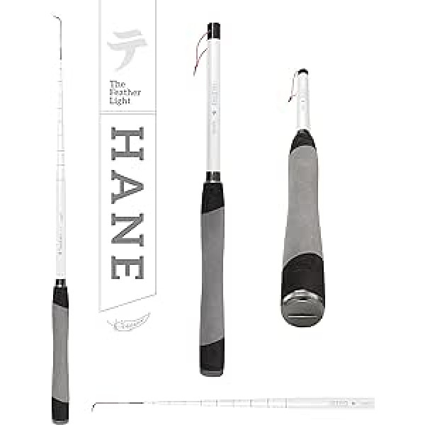 Tenkara USA HANE™ mušu makšķere ar īpaši kompaktu korpusu mazām un vidējām zivīm — īpaši pārnēsājams, viegls no oglekļa šķiedras (330 cm)